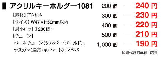 アクリルキーホルダー1081
