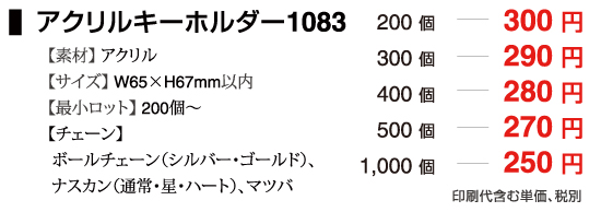 アクリルキーホルダー1083